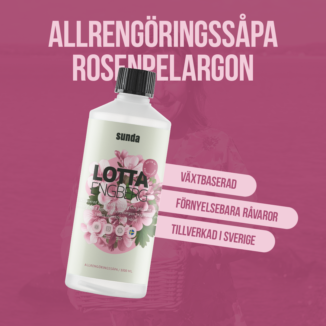 Lotta x Allrengöringssåpa Rosenpelargon 0,5 L