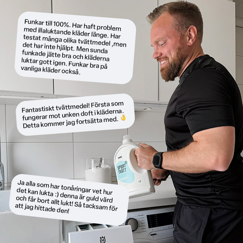 Sporttvätt 100 tvättar