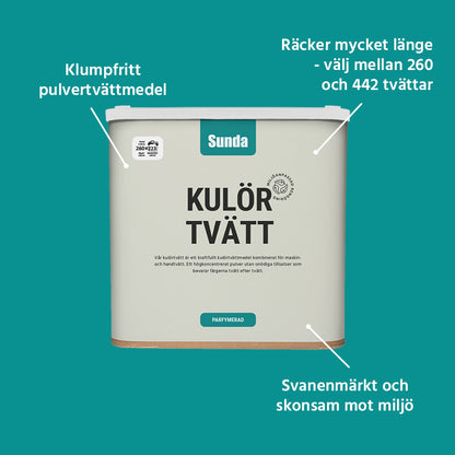 Kulörtvätt Pulver 260-442 tvättar