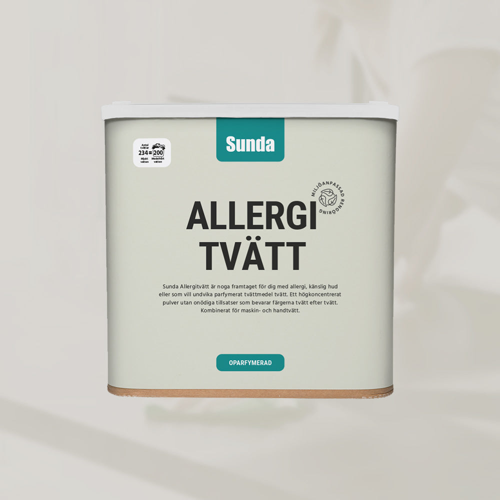 Allergitvätt Pulver 260-442 tvättar