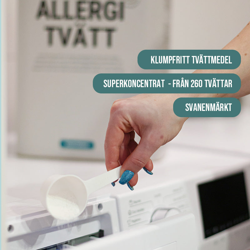 Allergitvätt Pulver 260-442 tvättar
