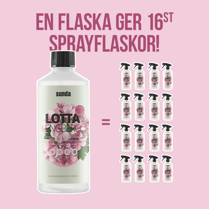 Lotta x Allrengöringssåpa Rosenpelargon 0,5 L