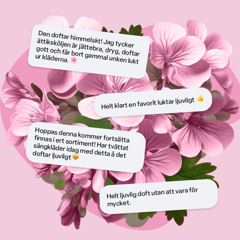 Lotta x Ättiksköljmedel Rosenpelargon 66 tvättar