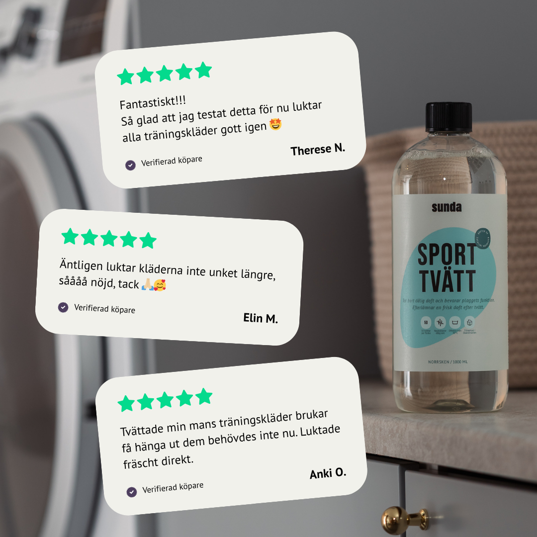 Sporttvätt 50 tvättar