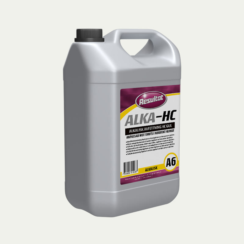 Resultat ALKA-HC Alkalisk Avfettning A6 HC Gul 5 L